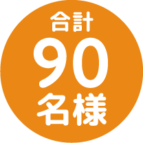 合計90名様